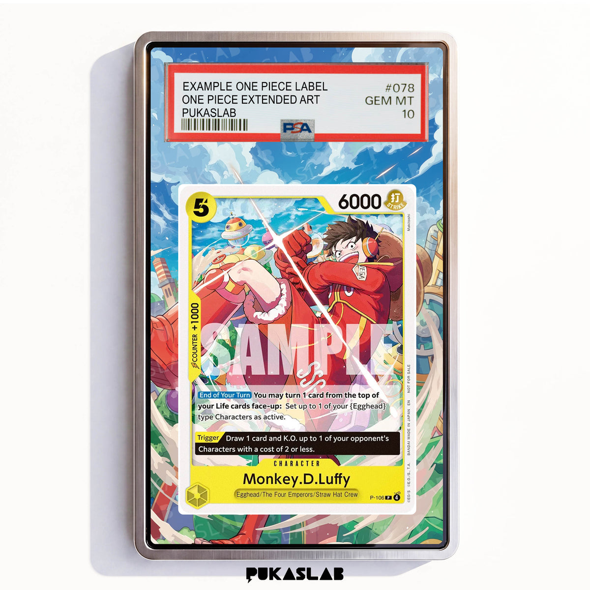 Monkey D. Luffy P-106 Promotion PSA One Piece Extended Art - Pukaslab