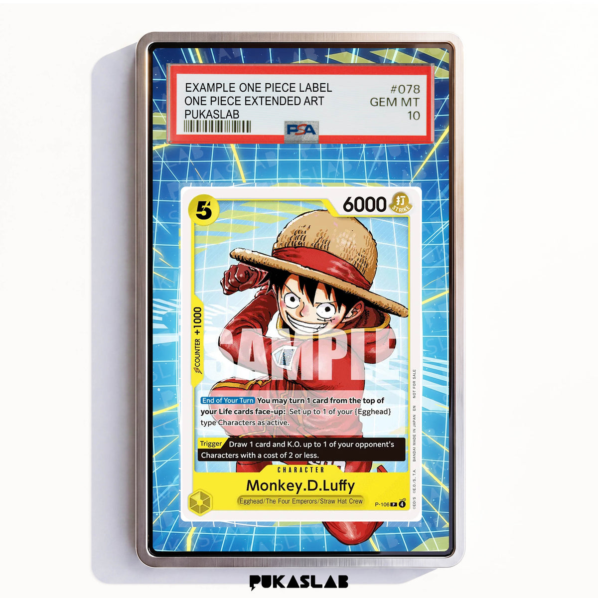 Monkey D. Luffy P-106 Promotion PSA One Piece Extended Art - Pukaslab