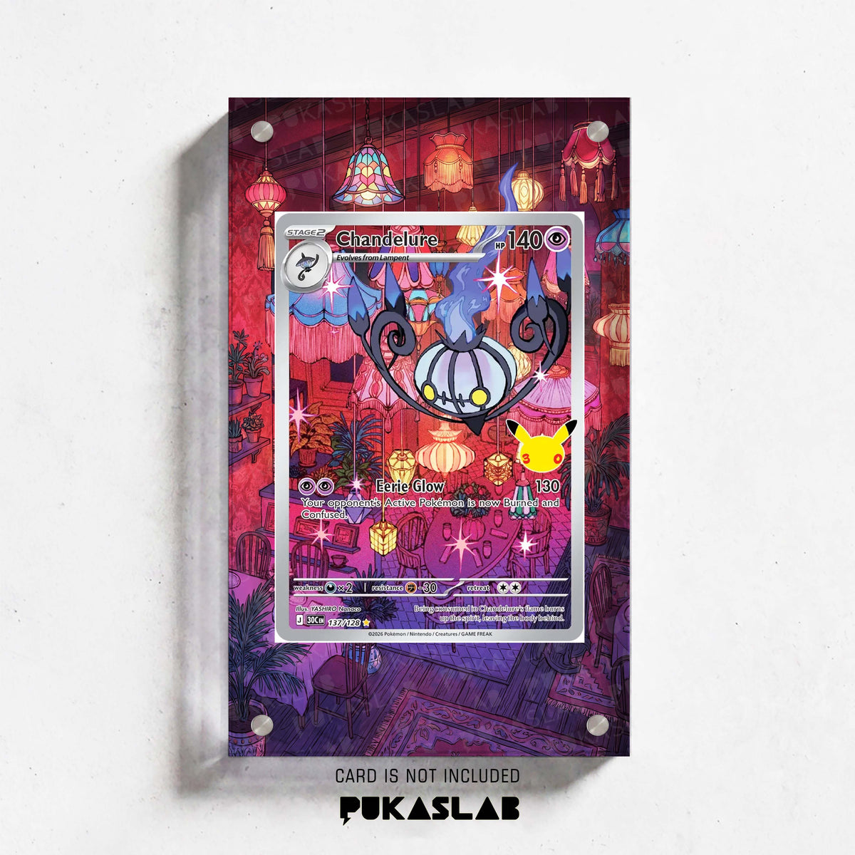 Chandelure 137 30th Extended Art Magnetic Case- Pukaslab