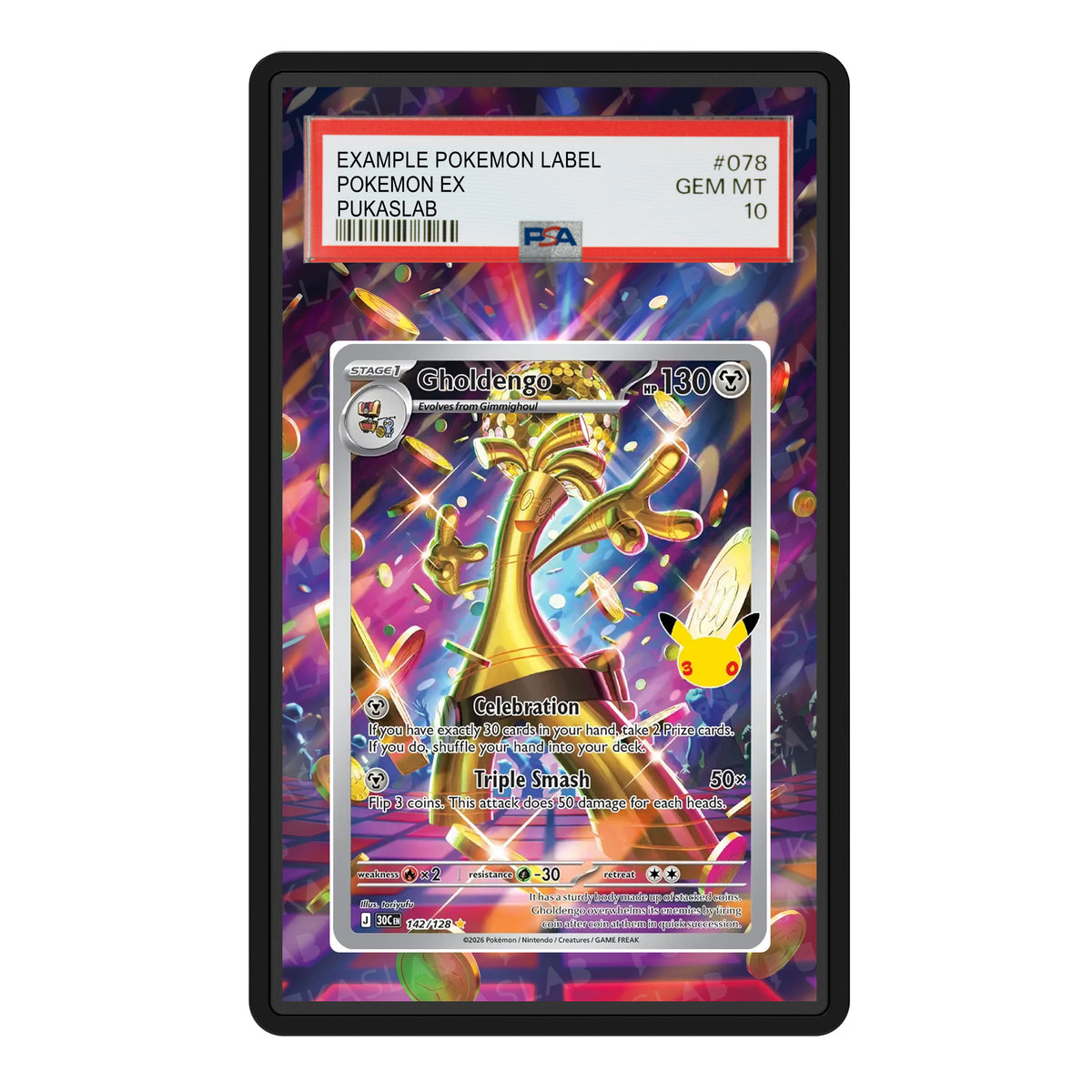 Gholdengo 142 30th PSA Extended Art - Pukaslab