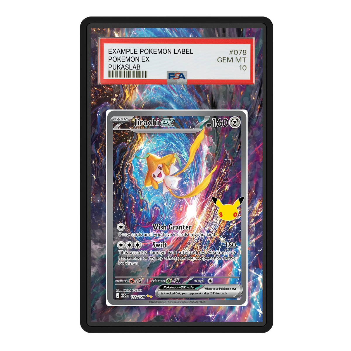 Jirachi ex 155 30th PSA Extended Art - Pukaslab