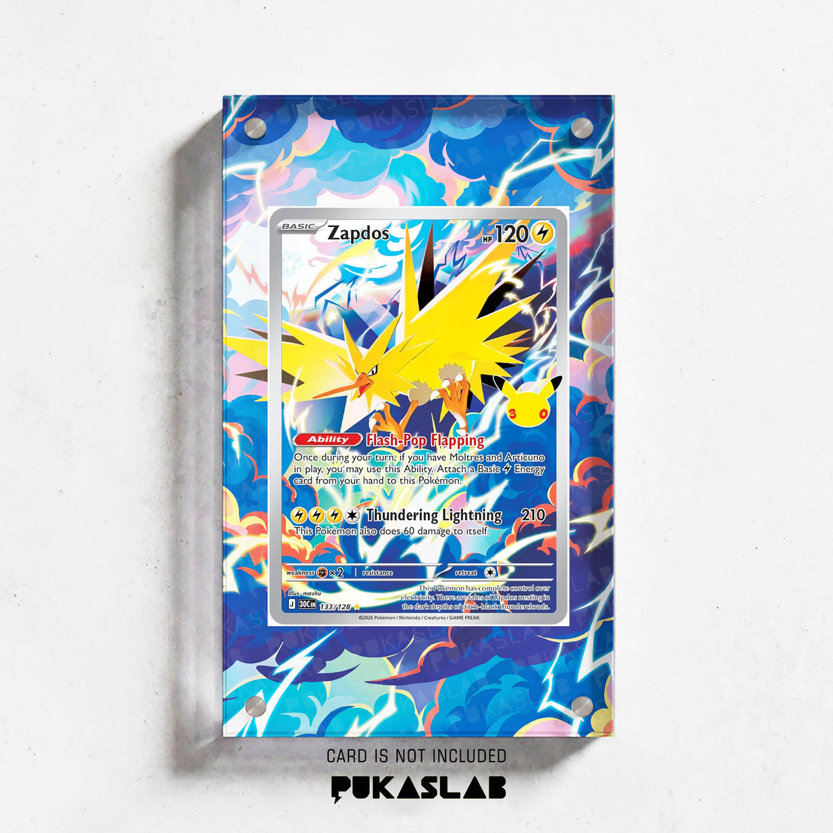 Zapdos 133 30th Extended Art Magnetic Case- Pukaslab