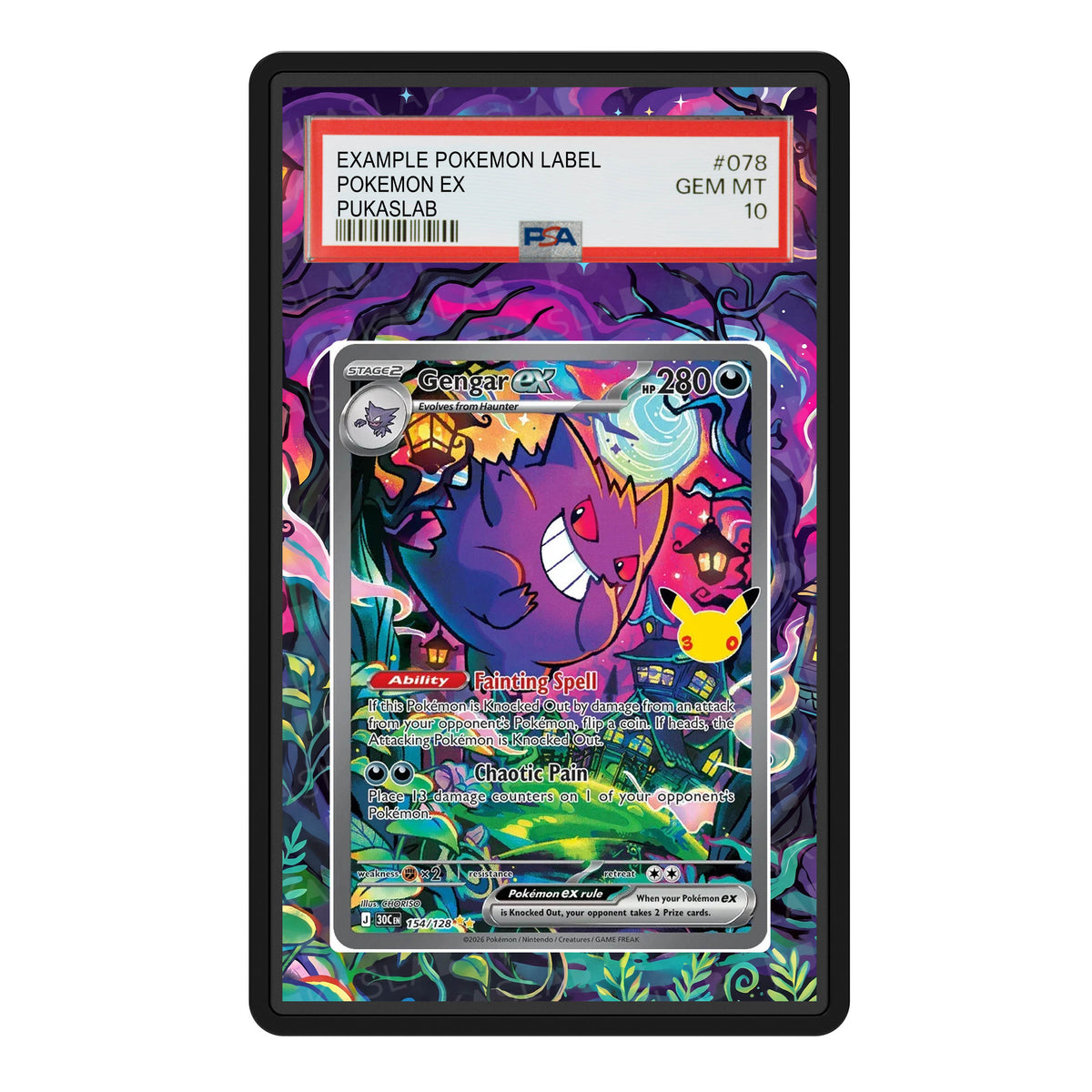 Gengar ex 154 30th PSA Extended Art - Pukaslab