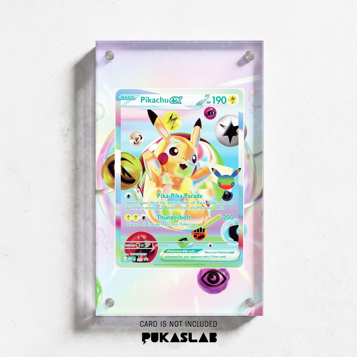 Pikachu ex 107 30th Extended Art Magnetic Case- Pukaslab