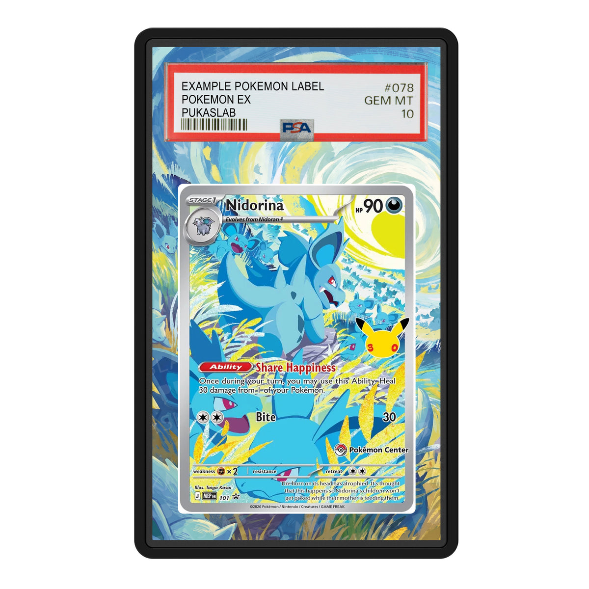 Nidorina 101 30th PSA Extended Art - Pukaslab