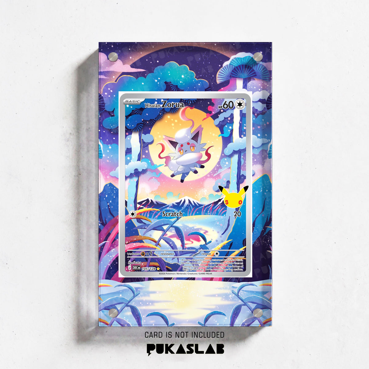 Hisuian Zorua 145 30th Extended Art Magnetic Case- Pukaslab