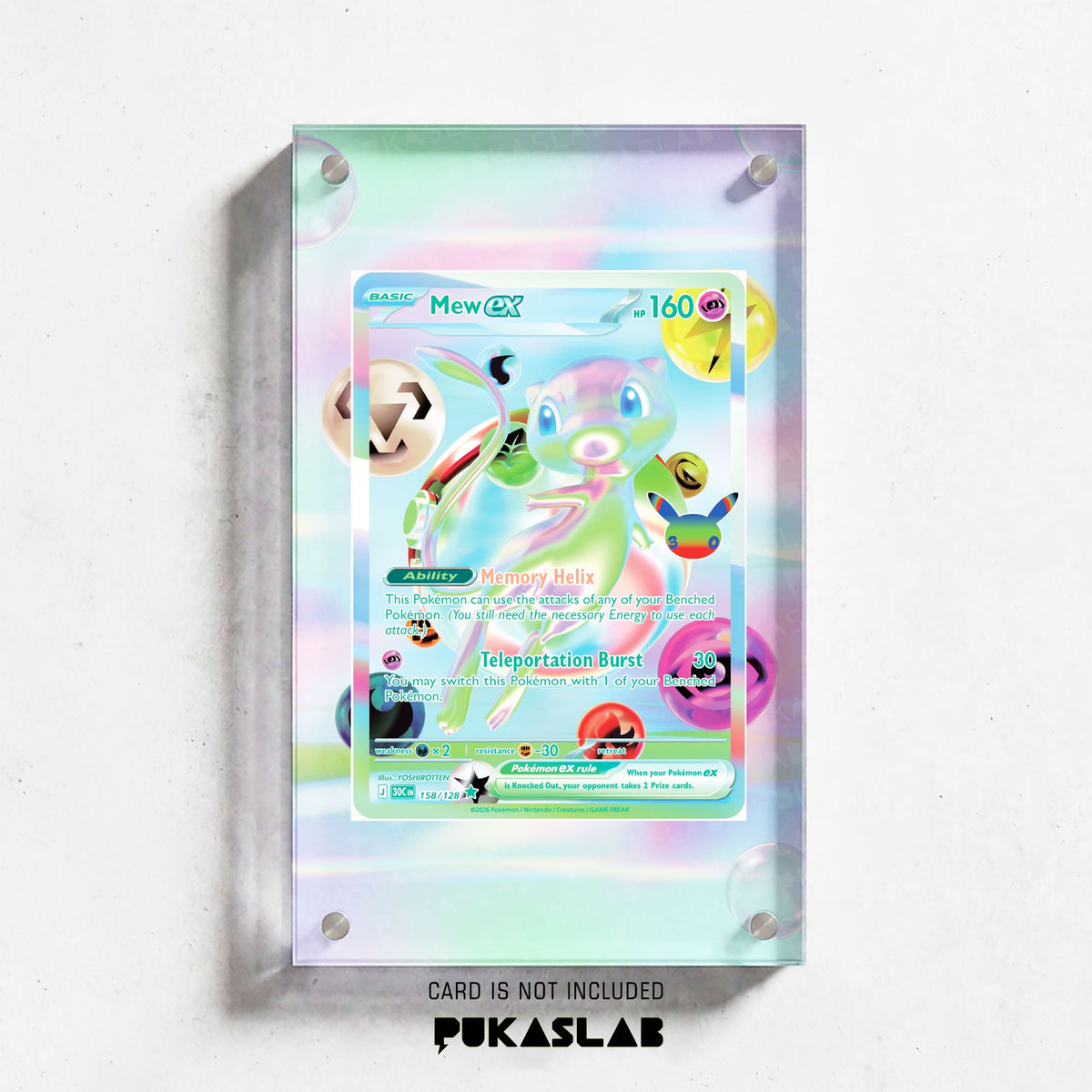 Mew ex 158 30th Extended Art Magnetic Case- Pukaslab