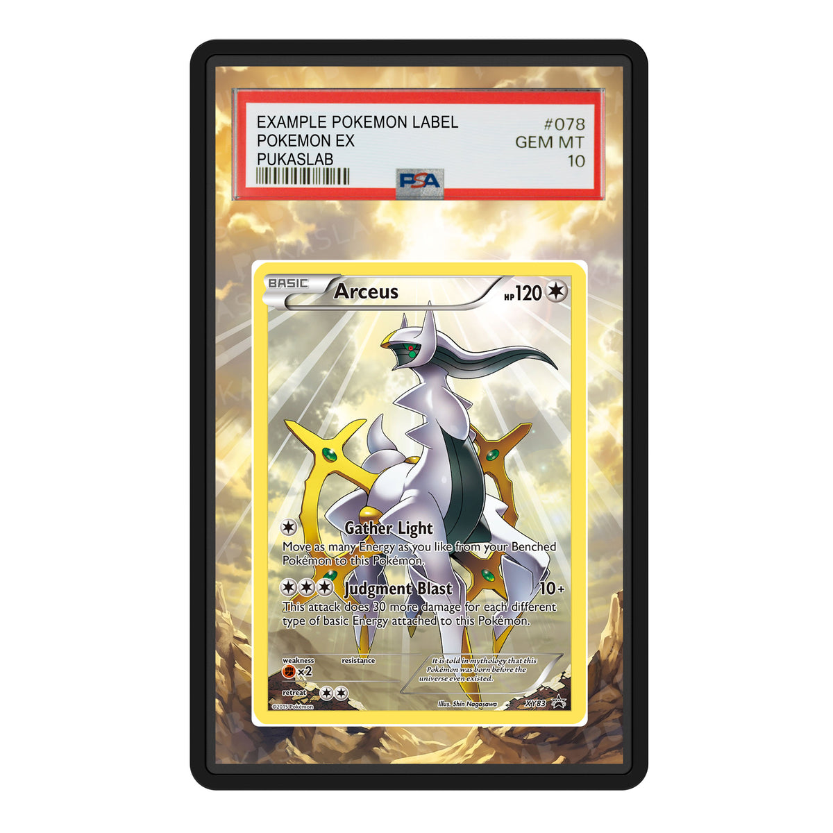 Arceus XY83 Psa Slab Extended Art - Pukaslab