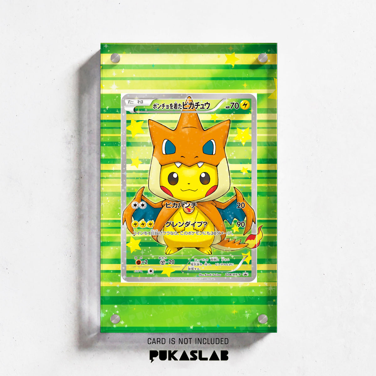 Charizard Poncho Pikachu 208/XY-P Extended Art Magnetic Case- Pukaslab