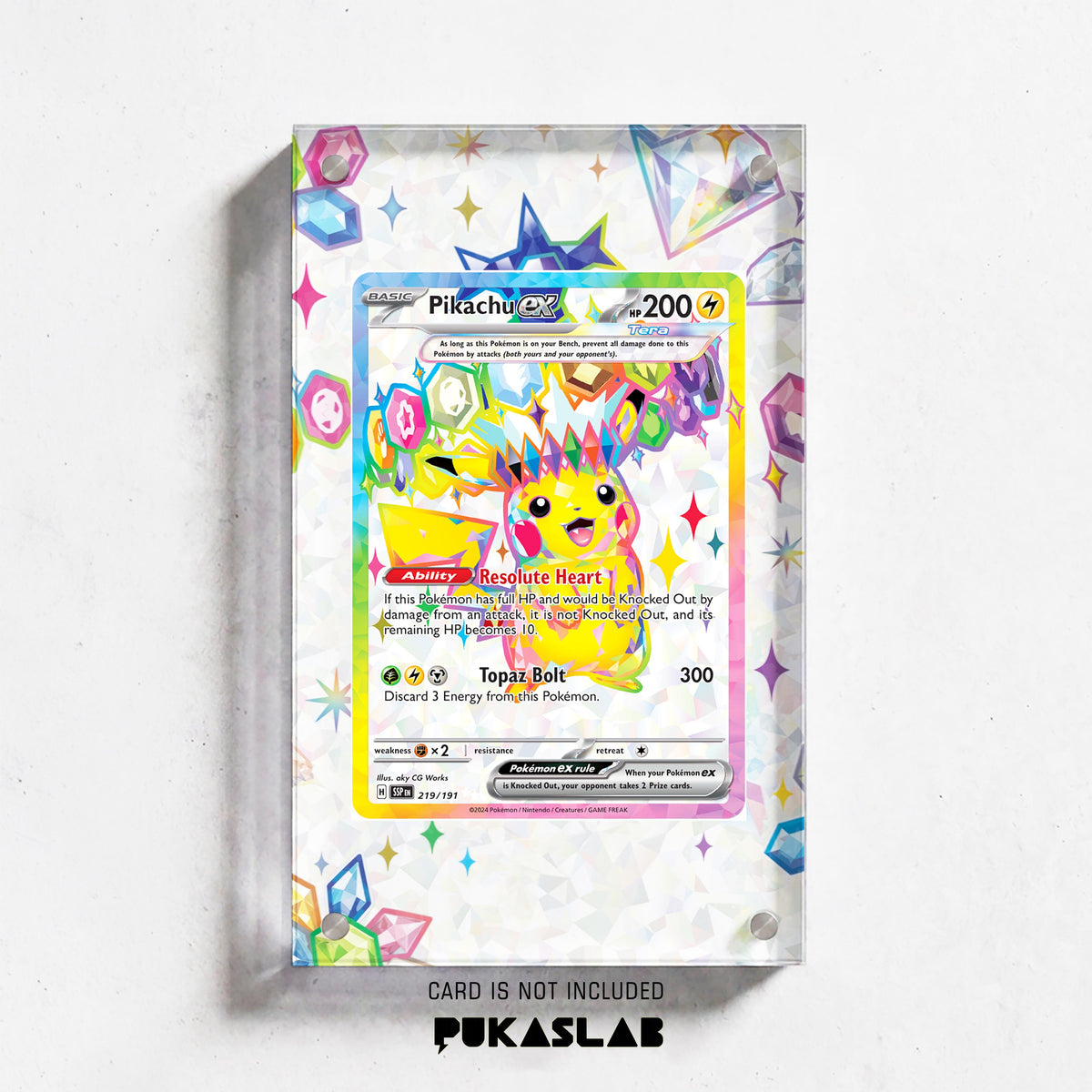 Pikachu Ex 219/191 Extended Art - Pukaslab