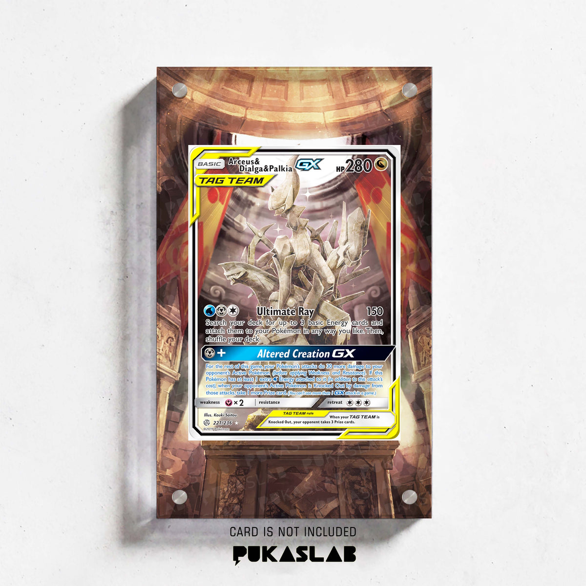 Arceus & Dialga & Palkia Gx Tag Team Extended Art - Pukaslab