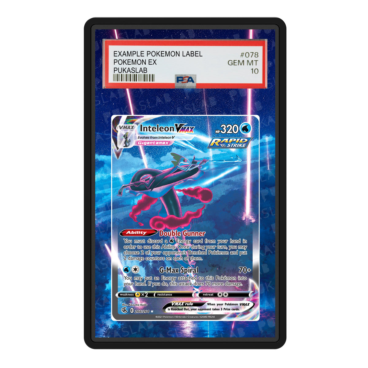 Inteleon Vmax 266/264 Psa Slab Extended Art - Pukaslab