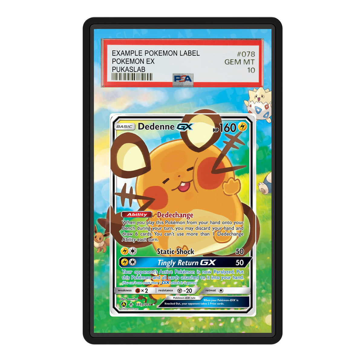 Dedenne 195a/214 Psa Slab Extended Art - Pukaslab