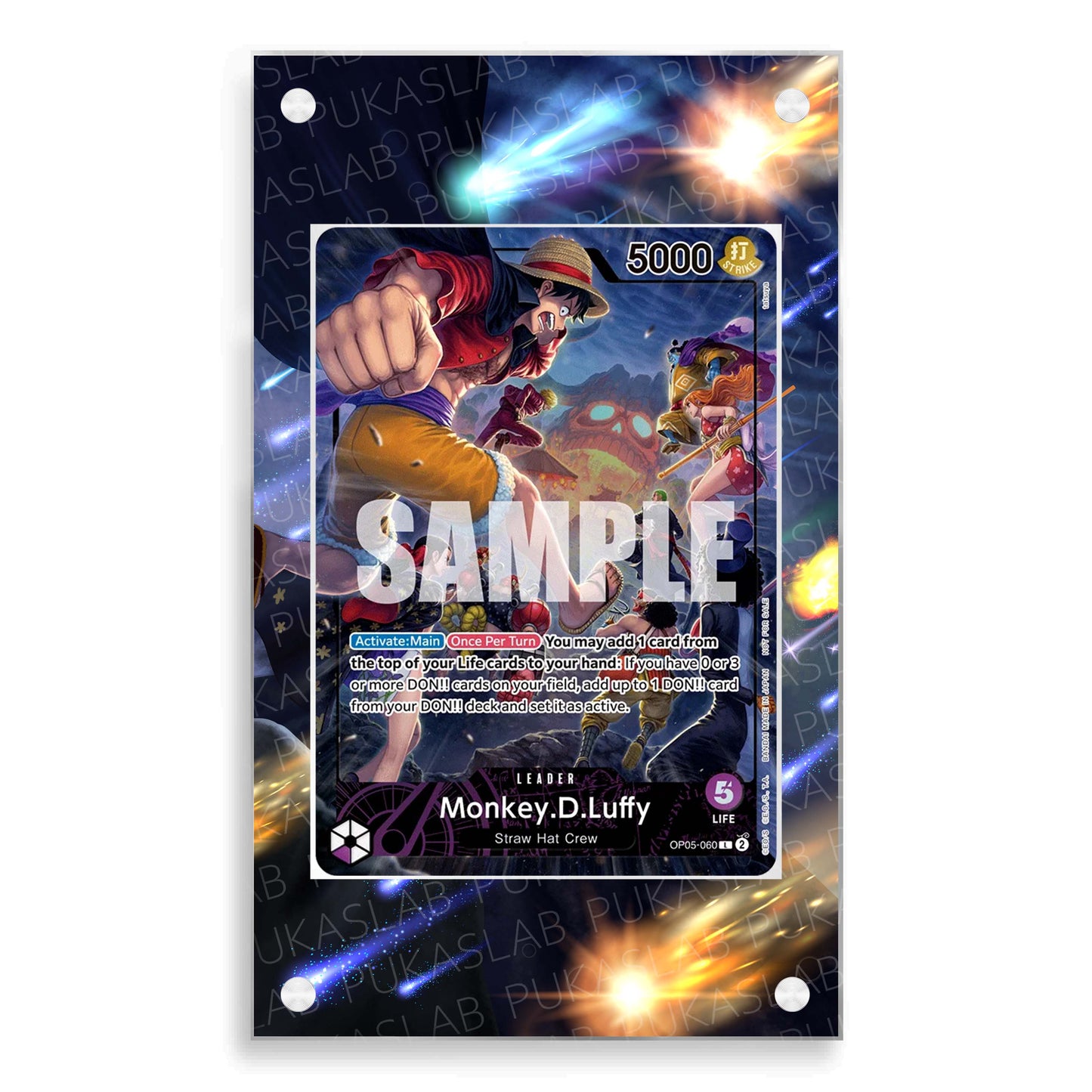 Monkey D. Luffy OP05-060 Magnetic Case - One Piece Extended Art Case