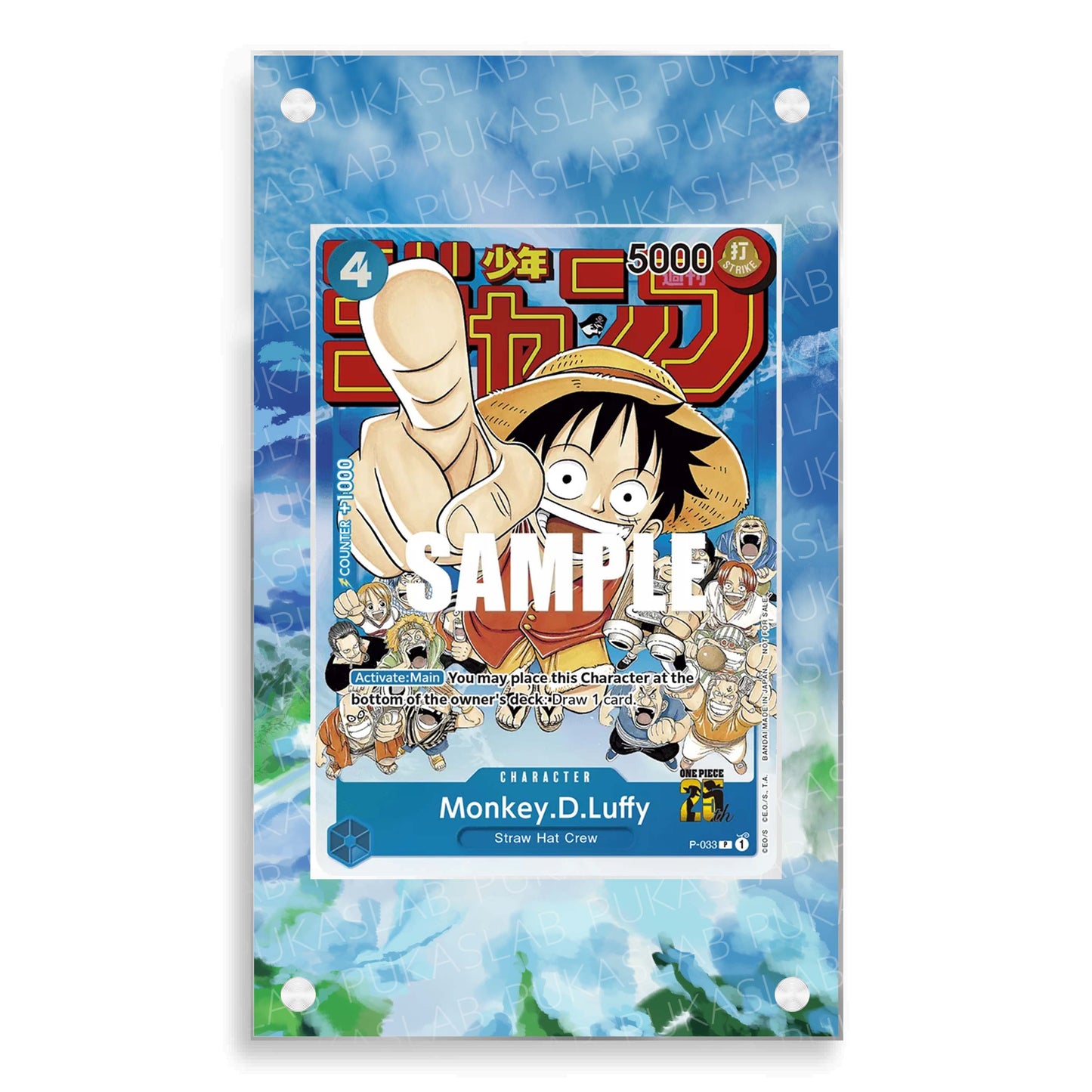 Monkey D. Luffy P-033 Magnetic Case - One Piece Extended Art Case