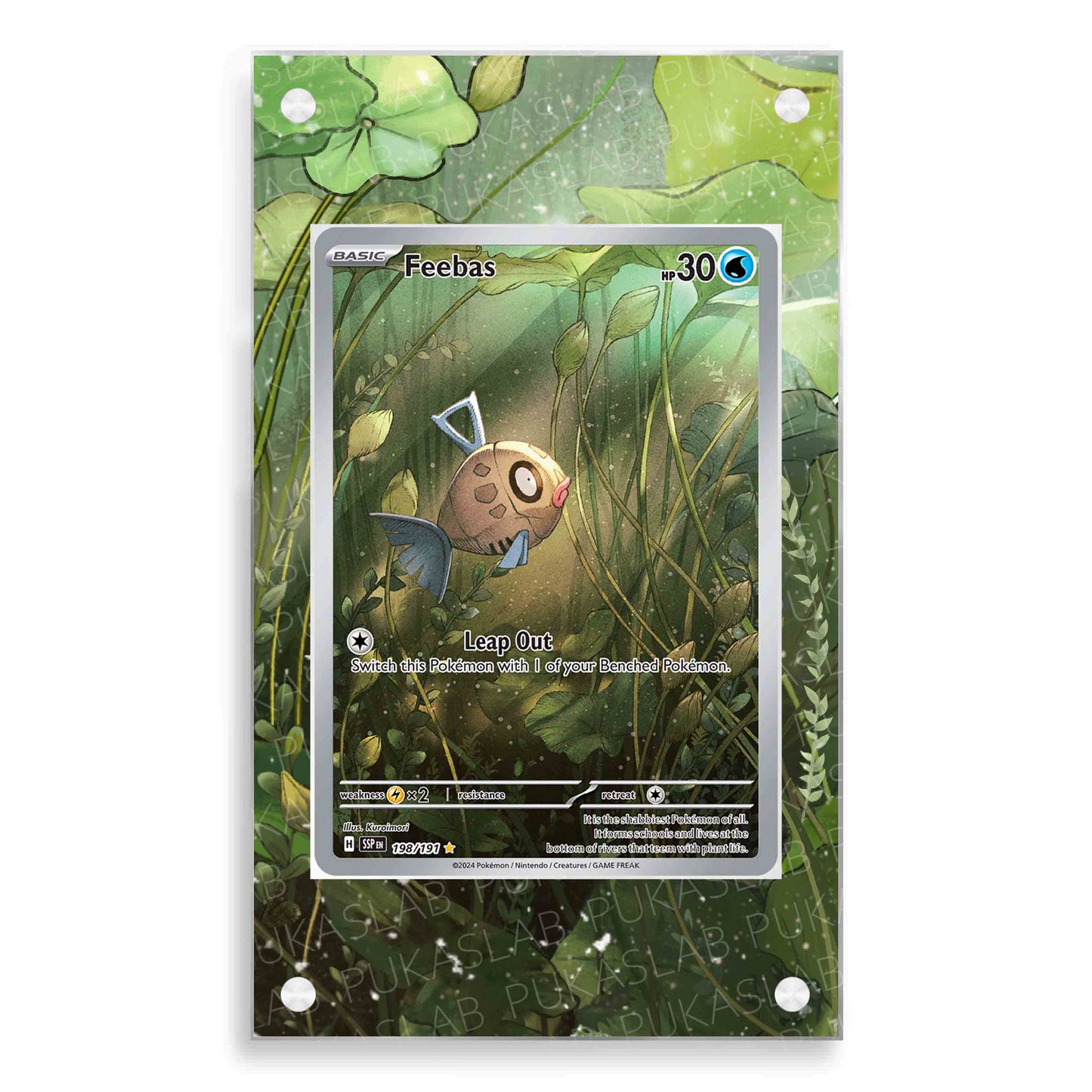 Feebas 198/191 Magnetic Case - Pokemon Extended Art Case