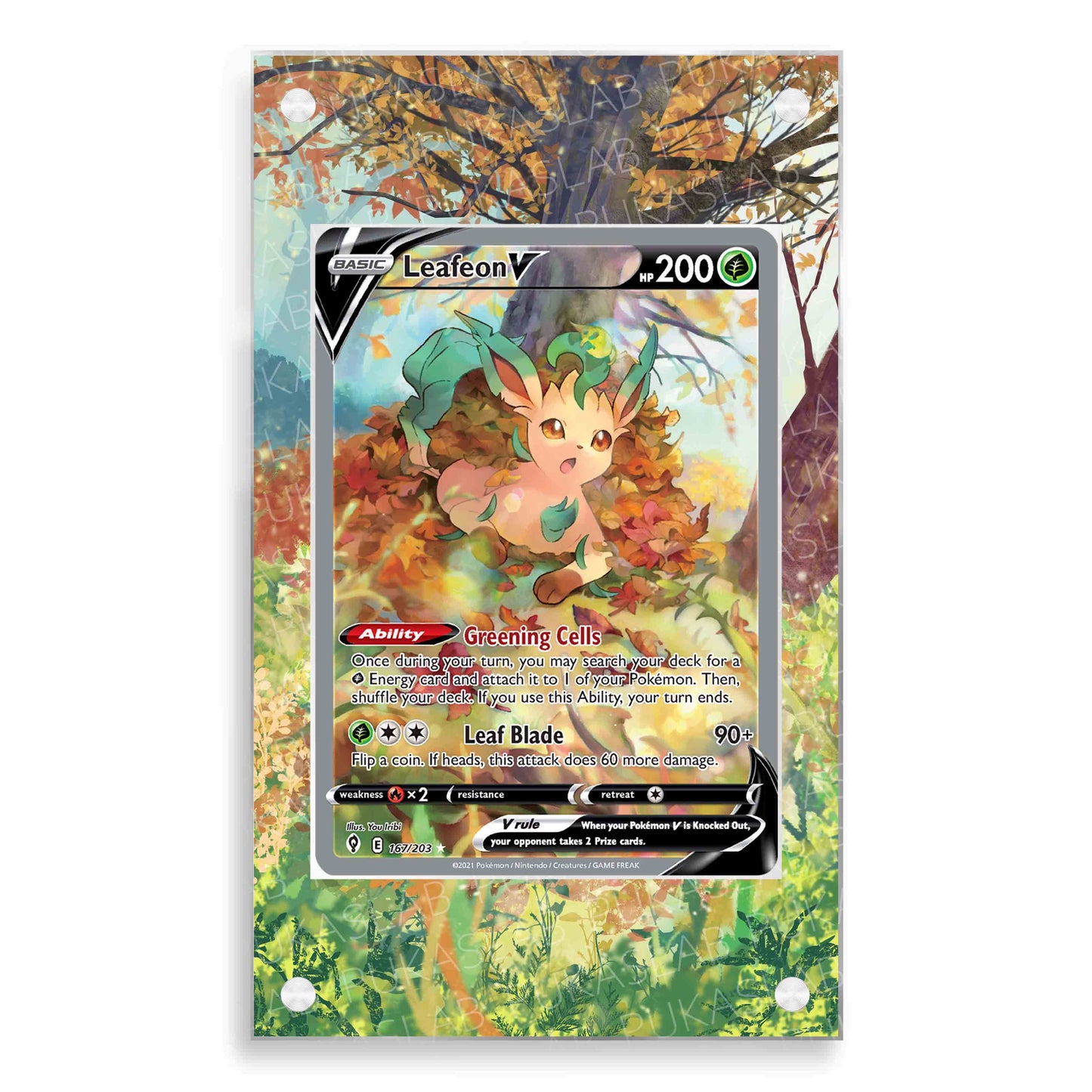 Leafeon V 167/203 Magnetic Case - Pokemon Extended Art Case