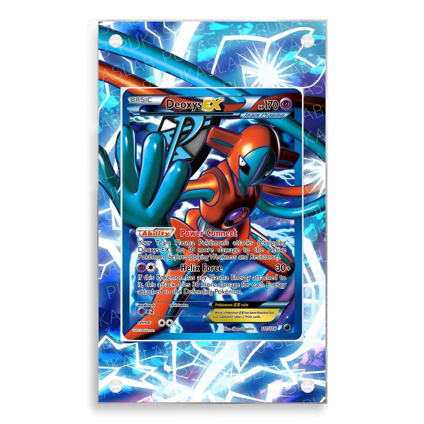 Deoxys EX 111/116 Magnetic Case - Pokemon Extended Art Case