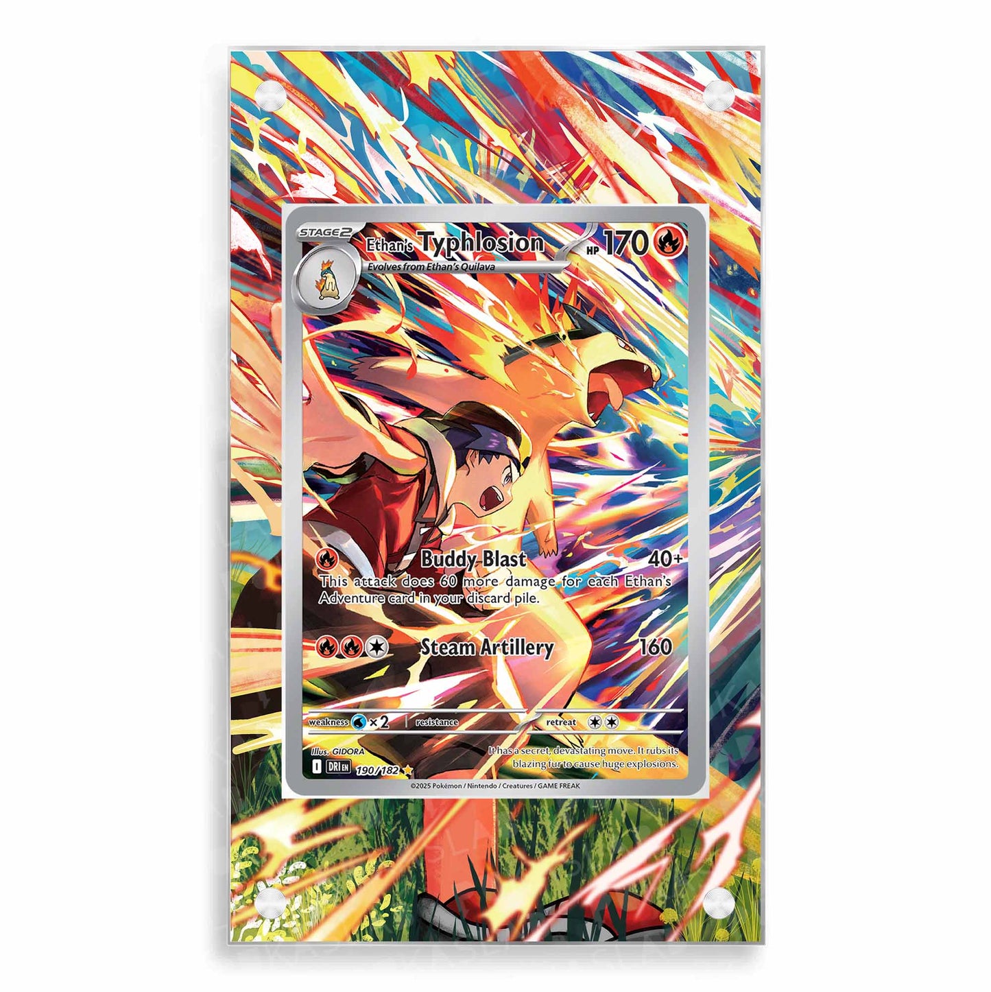 Ethan's Typhlosion 190/182 Magnetic Case - Pokemon Extended Art Case