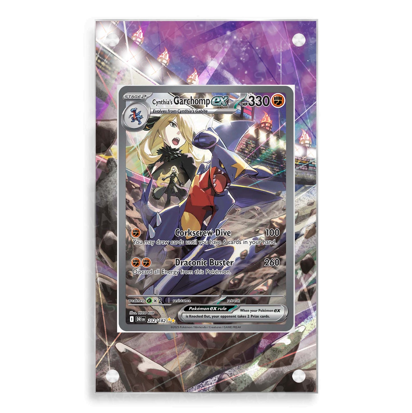Cynthia's Garchomp 232/182 Magnetic Case - Pokemon Extended Art Case