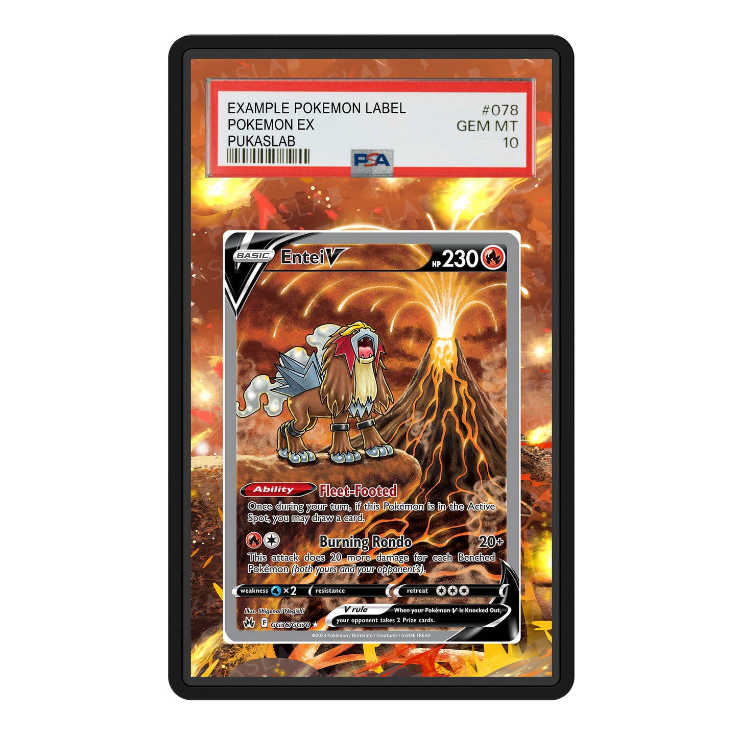 Entei V GG36/GG70 Psa Slab Extended Art - Pukaslab