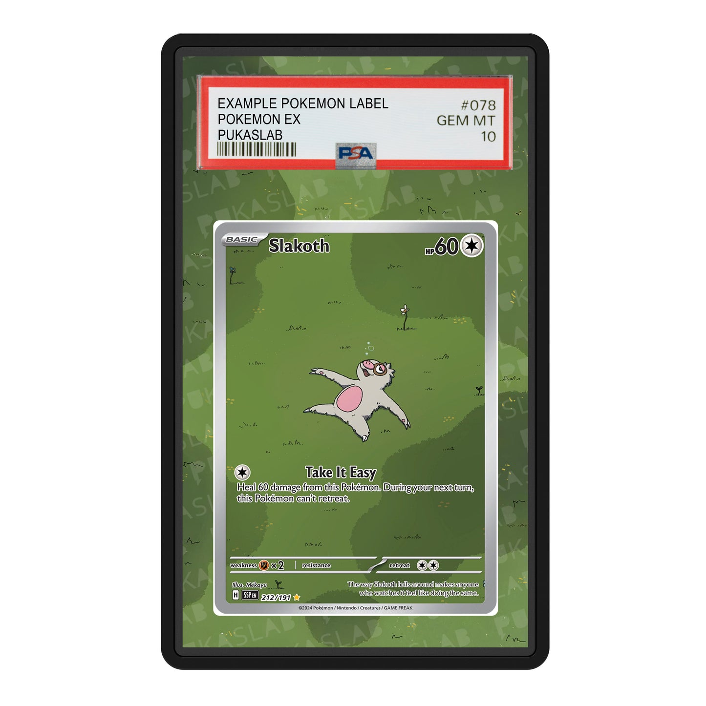 Slakoth 212/191 Psa Slab Extended Art - Pukaslab