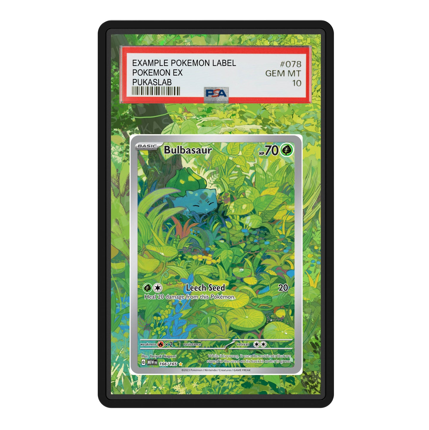 Bulbasaur 151 166/165 Psa Slab Extended Art - Pukaslab