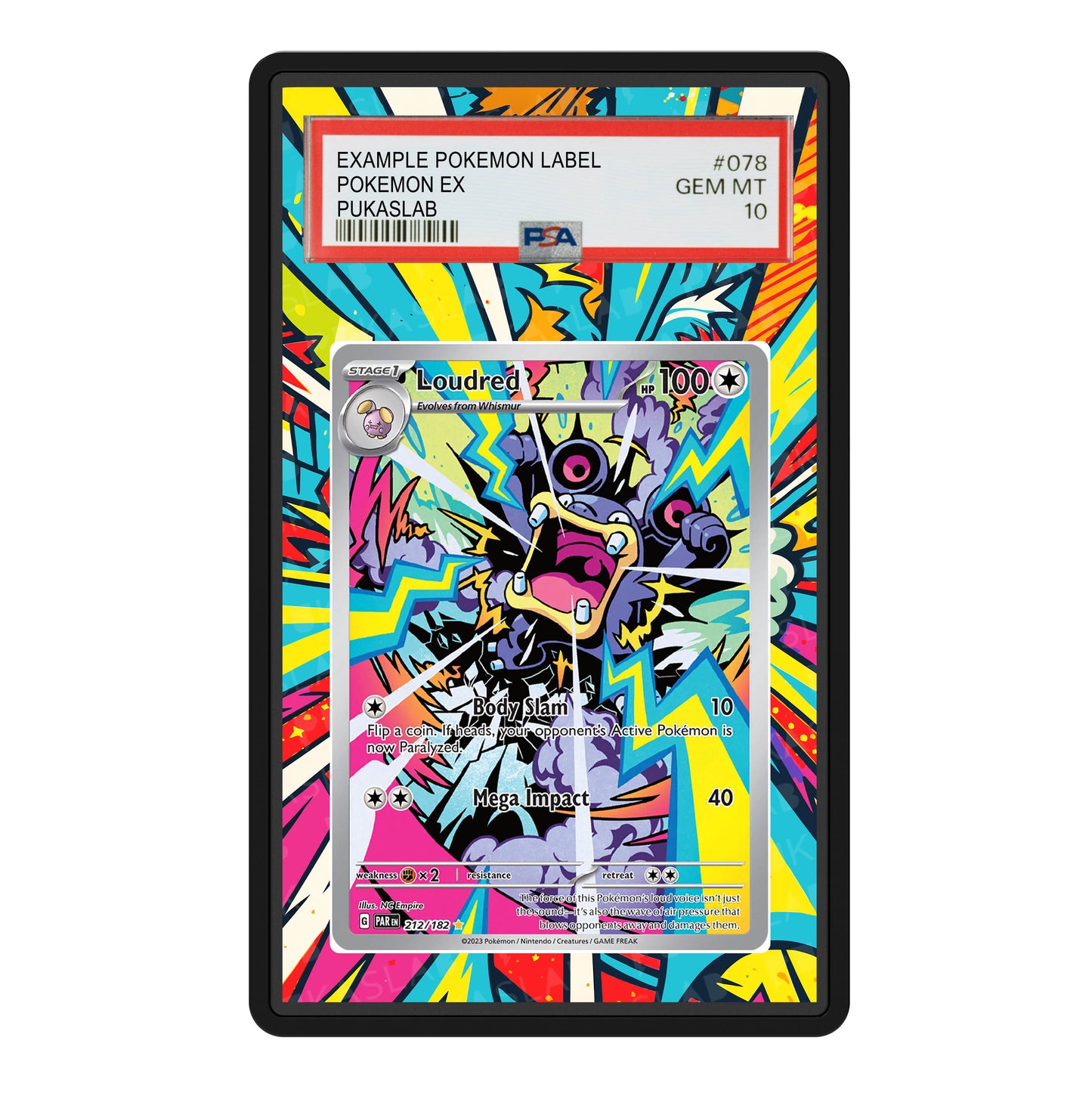 Loudred 212/182 Psa Slab Extended Art - Pukaslab