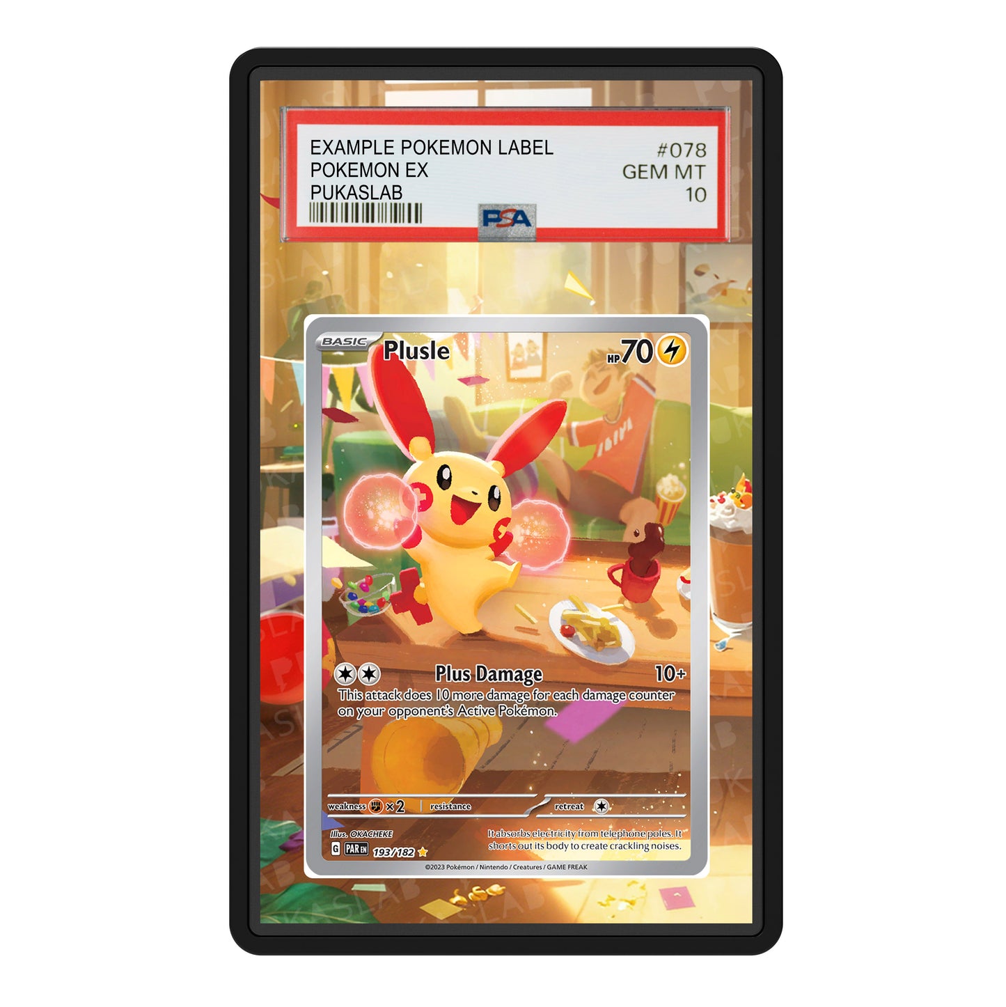 Plusle 193/182 Psa Slab Extended Art - Pukaslab