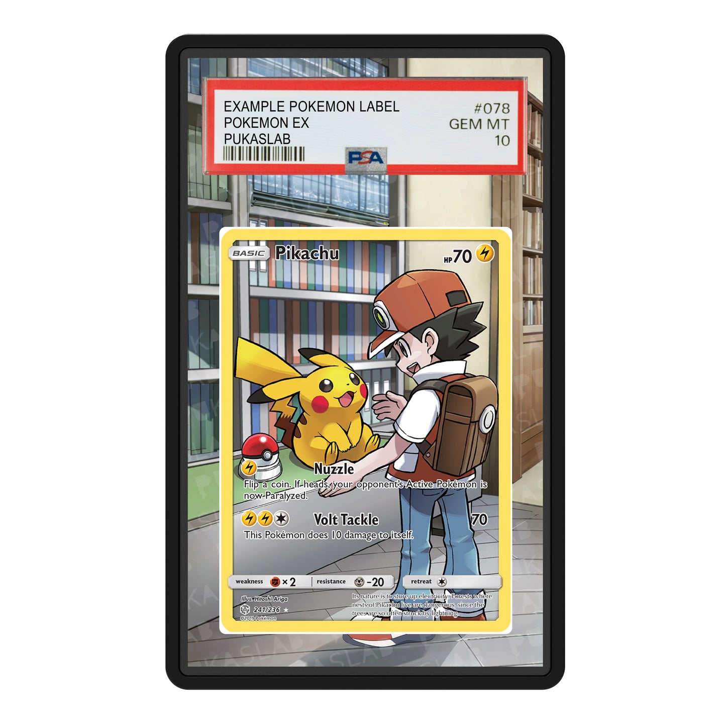 Pikachu 241/236 Psa Slab Extended Art - Pukaslab