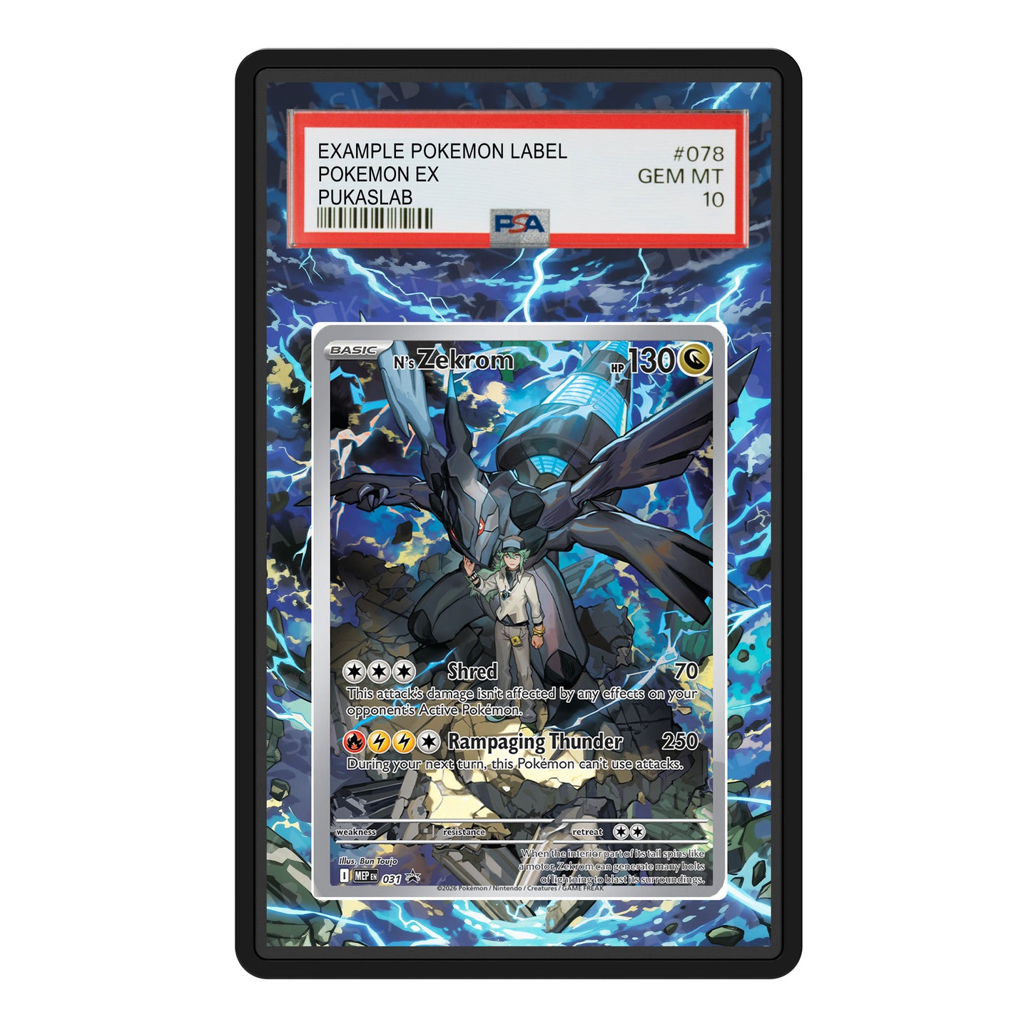 Zekrom 31 Psa Slab Extended Art - Pukaslab