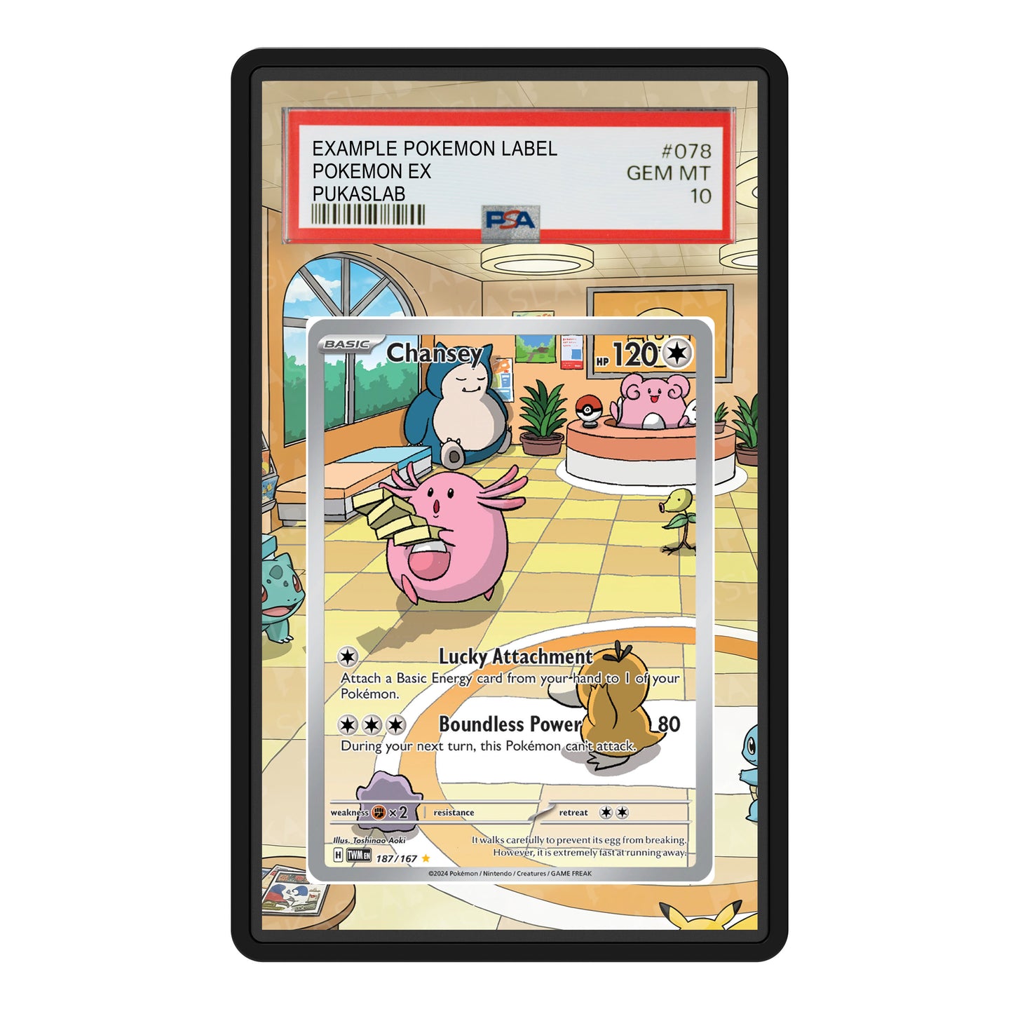 Chansey 187/167 Psa Slab Extended Art - Pukaslab