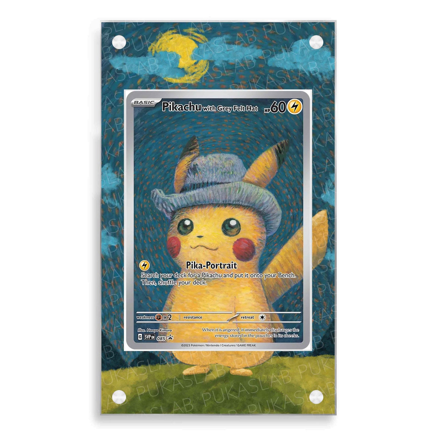 Pikachu Van Gogh Version 1 Magnetic Case - Pokemon Extended Art Case