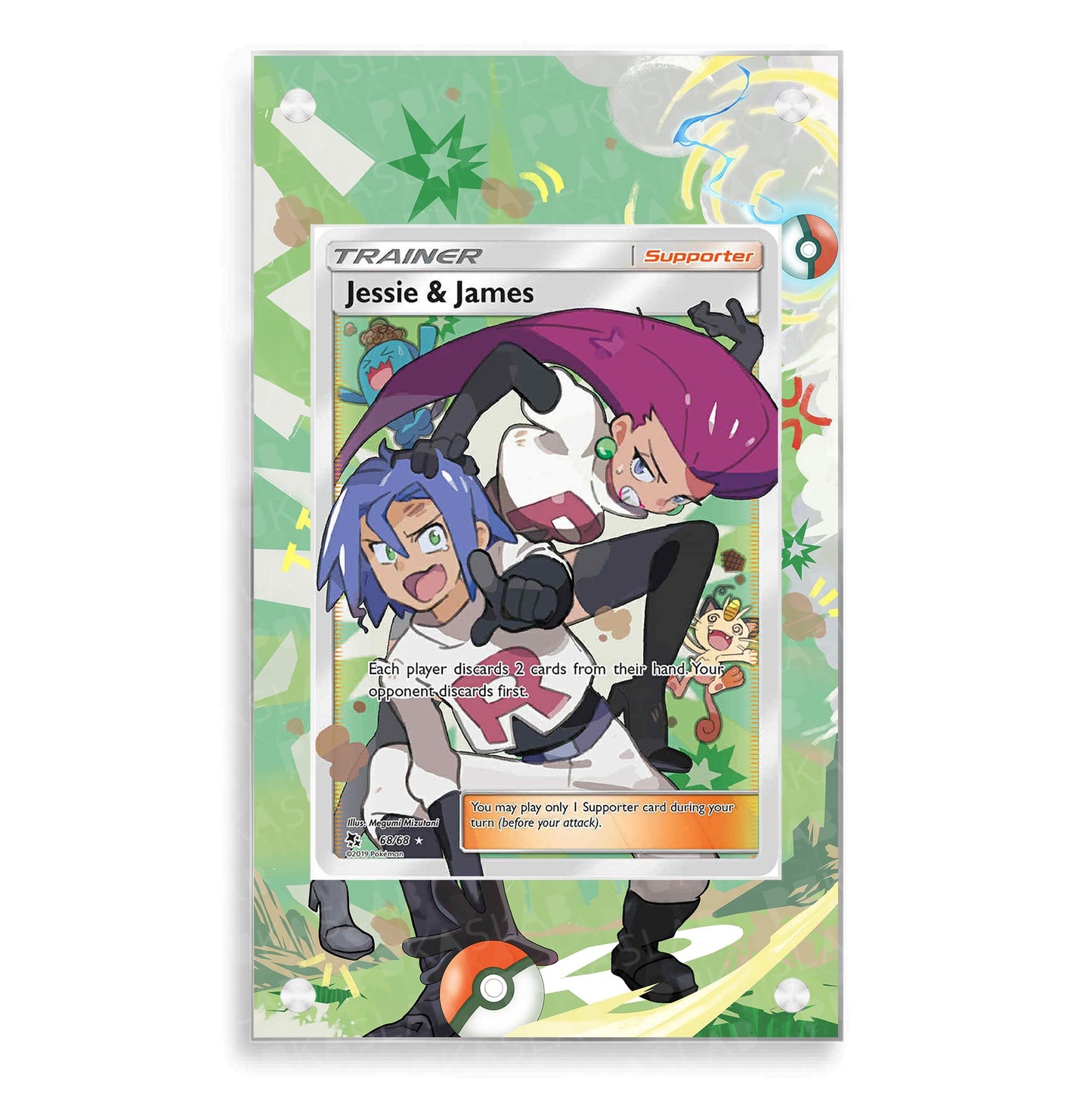 Jessie & James 68/68 Magnetic Case - Pokemon Extended Art Case