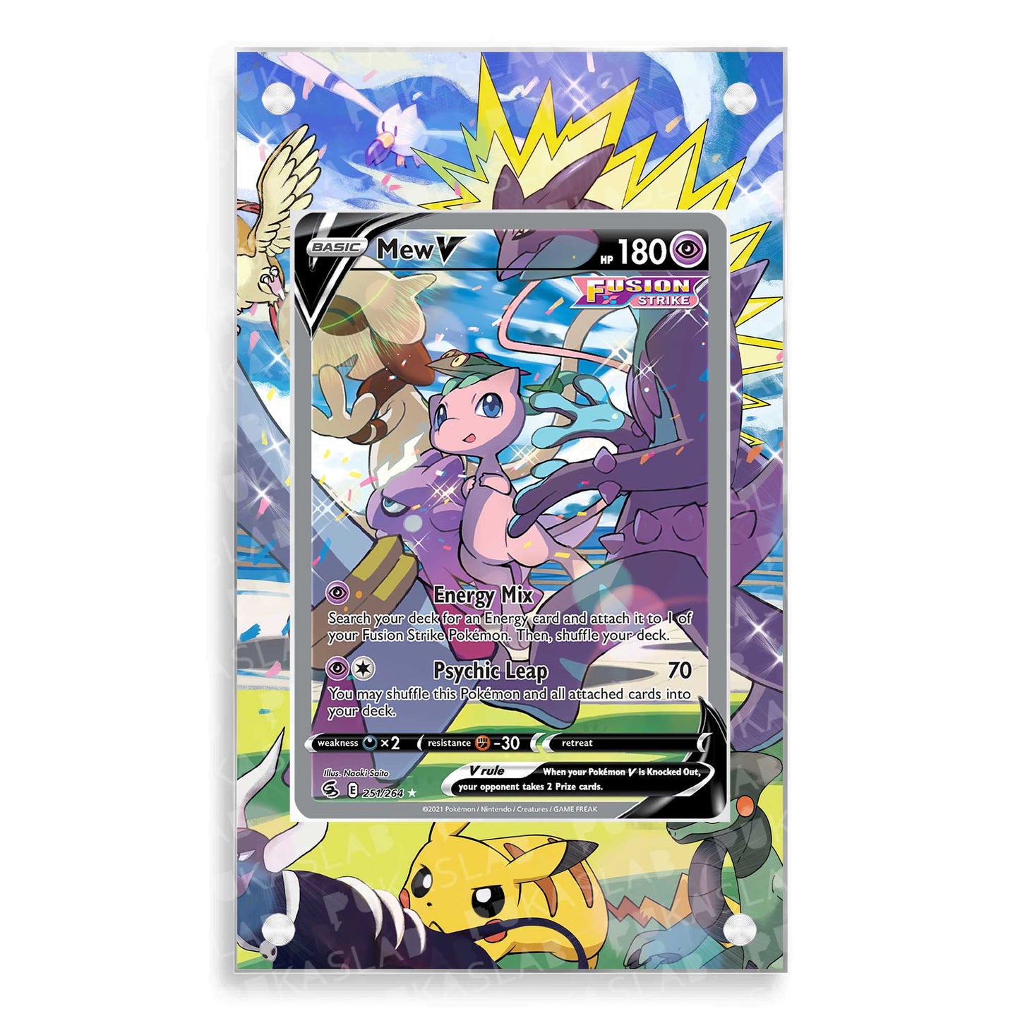 Mew V 251/264 Magnetic Case - Pokemon Extended Art Case