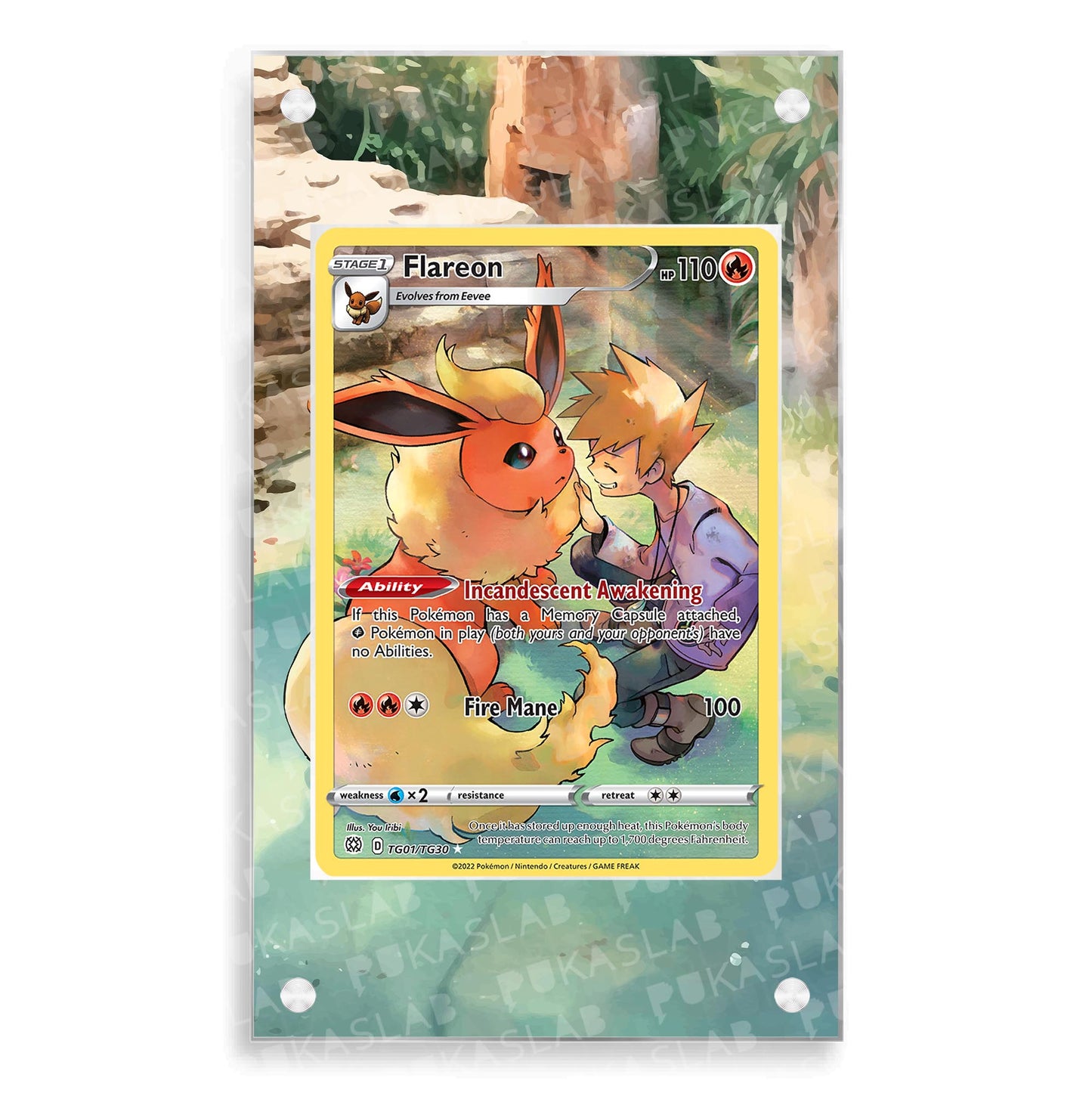 Flareon TG01/TG30 Magnetic Case - Pokemon Extended Art Case