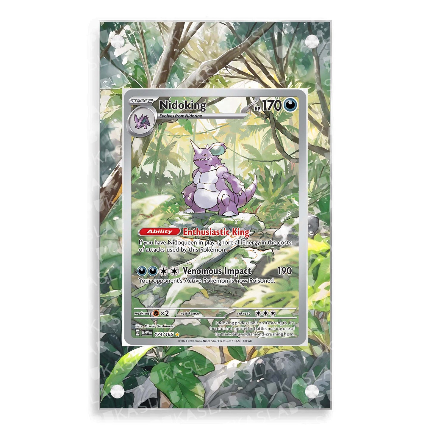 Nidoking 174/165 Magnetic Case - Pokemon Extended Art Case