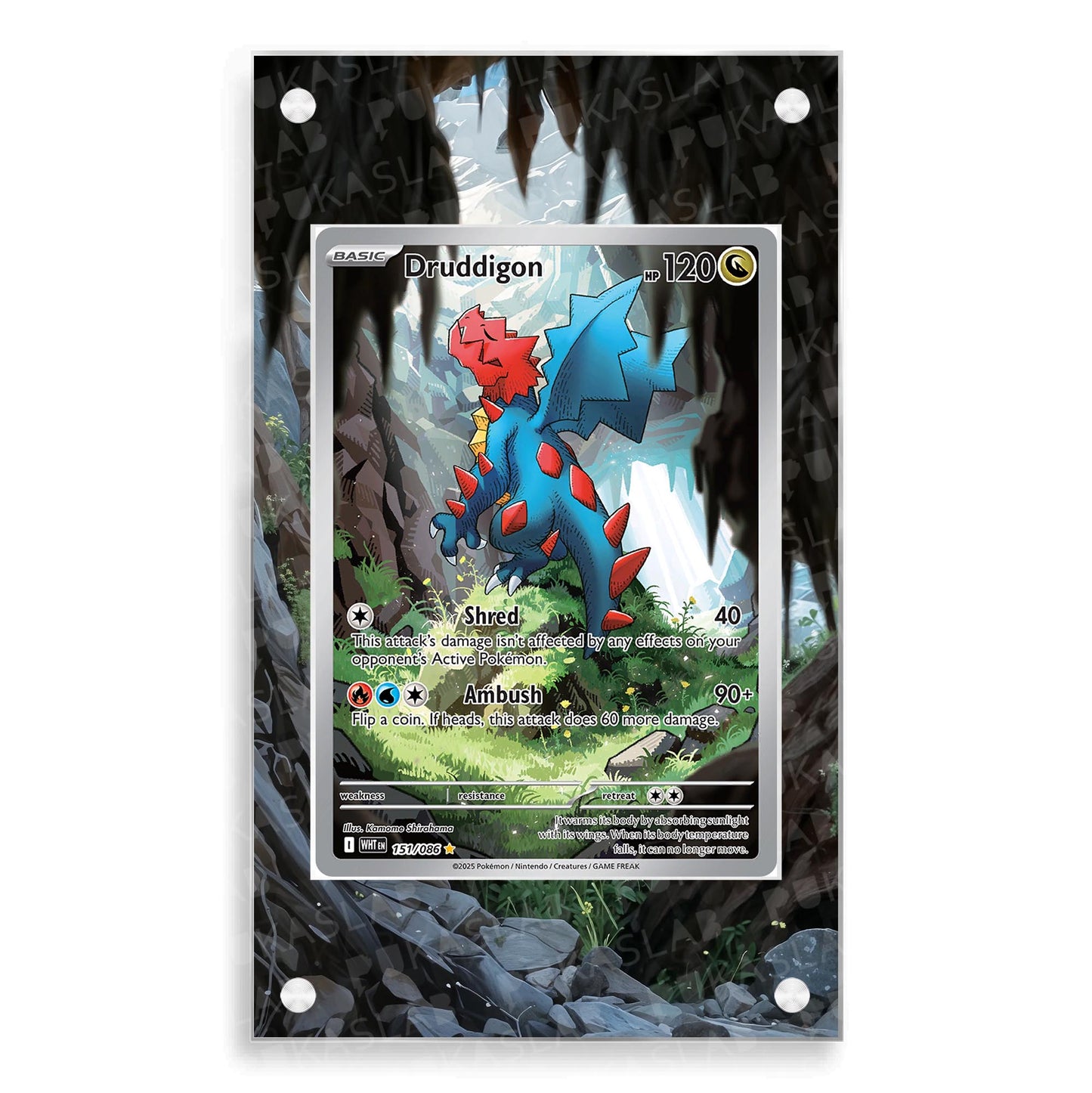 Druddigon 151/086 Magnetic Case - Pokemon Extended Art Case