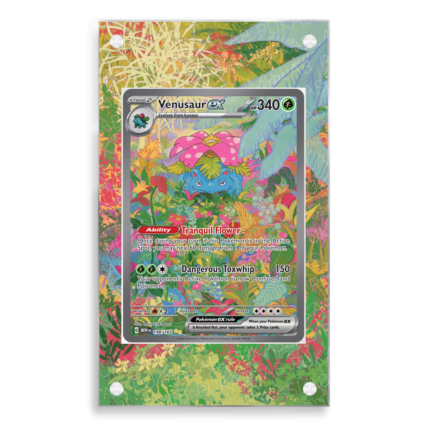 Venusaur 151 EX 198/165 Magnetic Case - Pokemon Extended Art Case