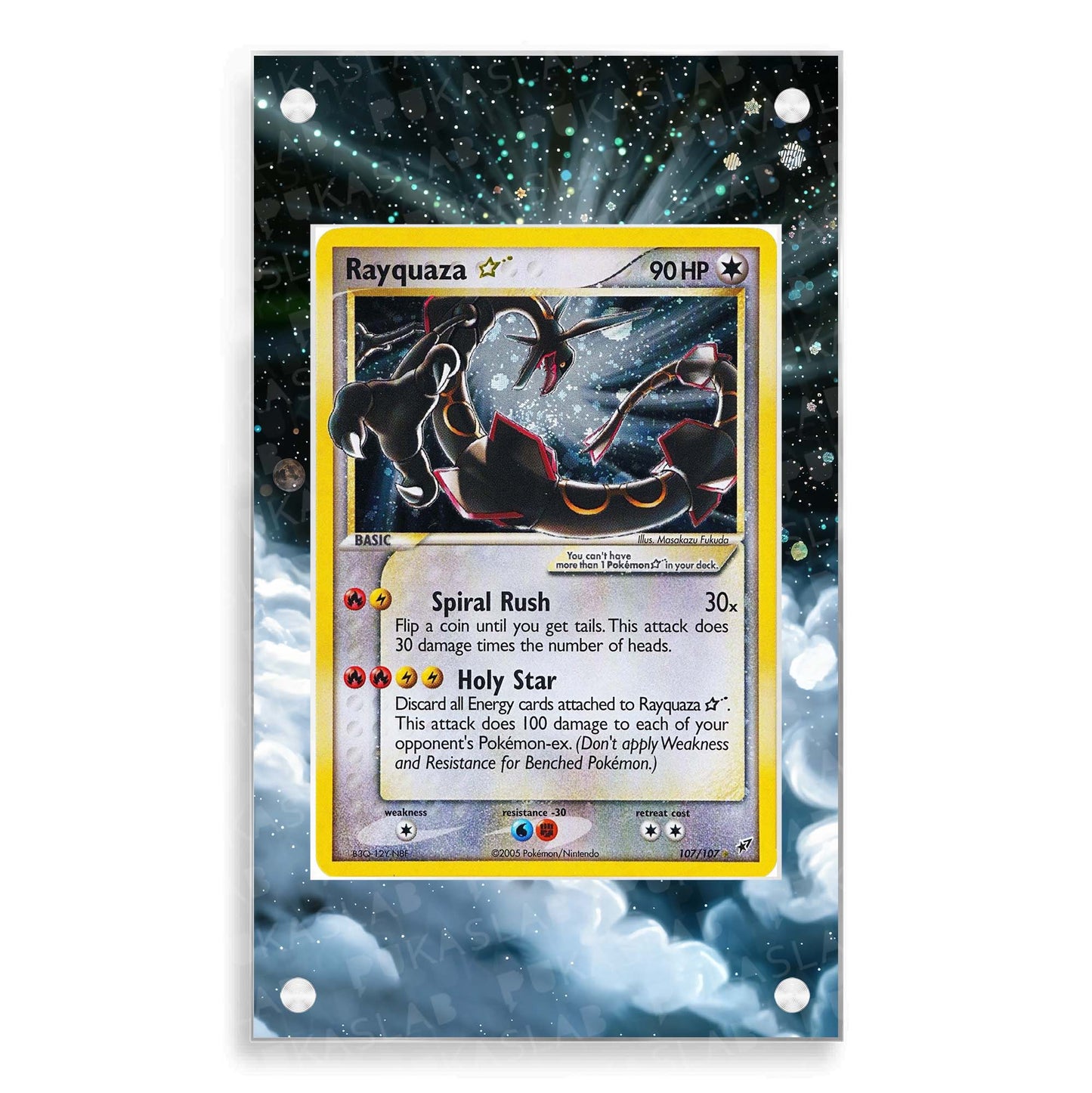 Rayquaza Gold Star 107/107 Extended Art - Pukaslab