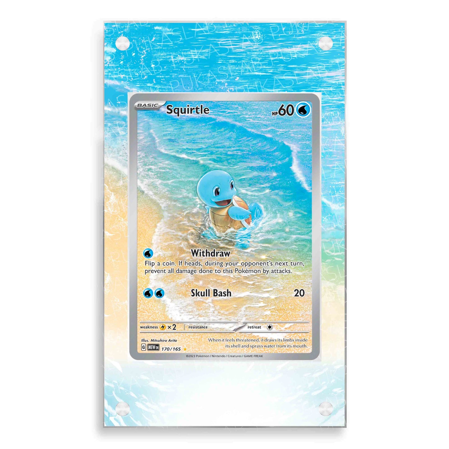 Squirtle 151 170/165 Magnetic Case - Pokemon Extended Art Case