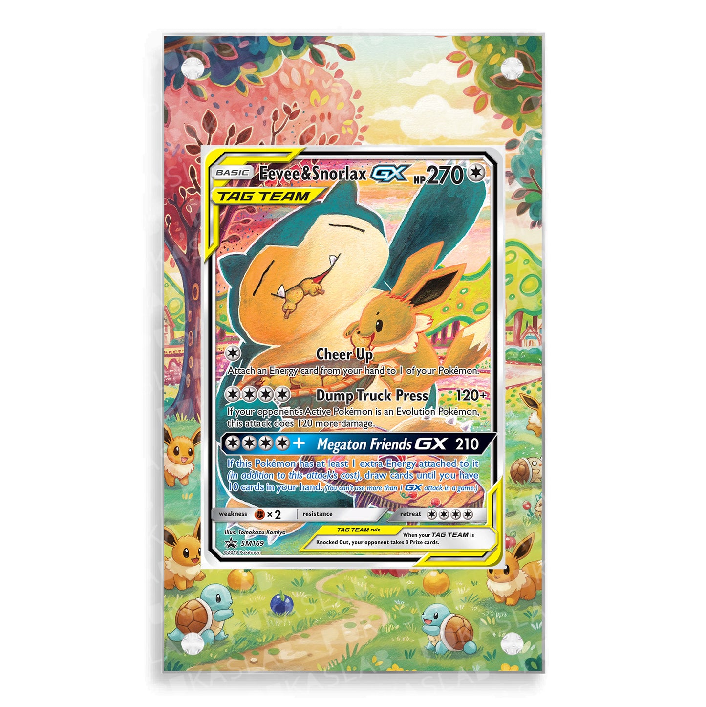 Eevee & Snorlax Gx SM169 Extended Art - Pukaslab