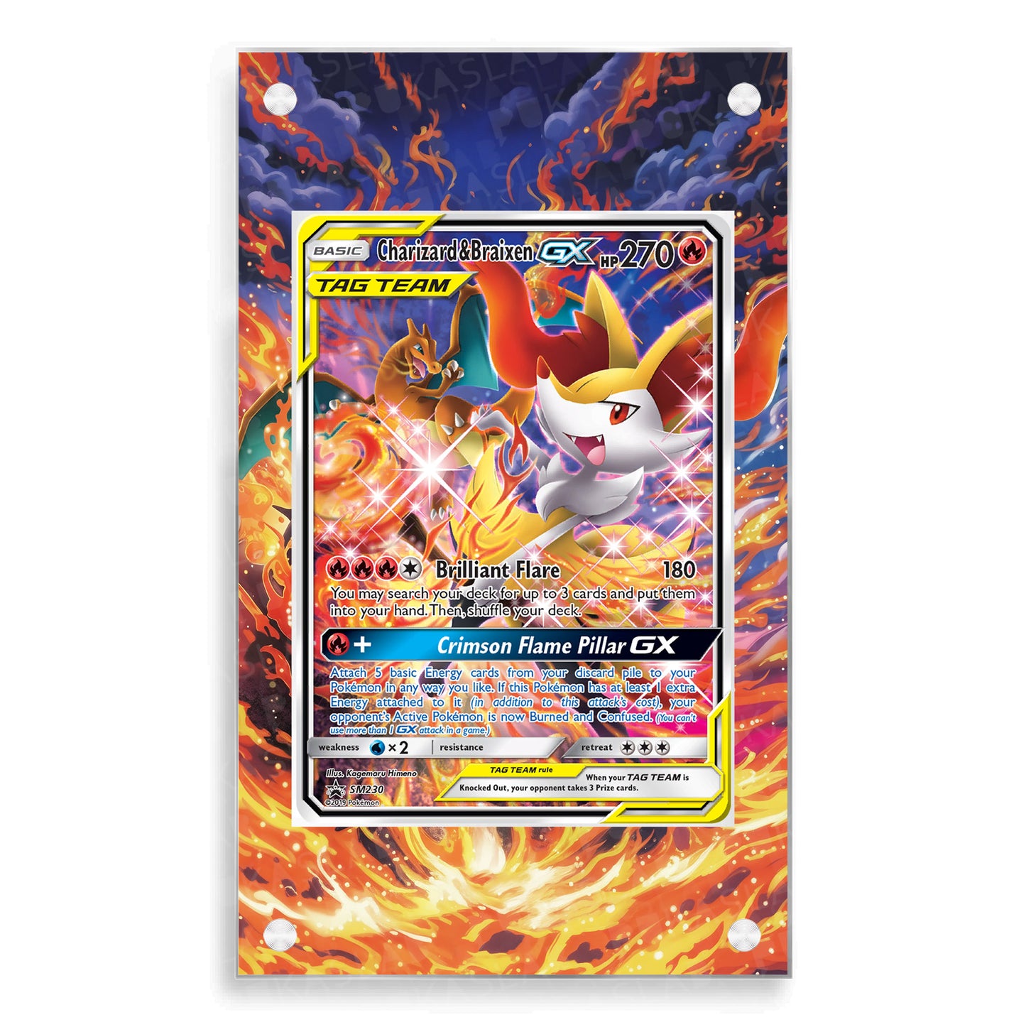 Charizard & Braixen Gx SM230 Extended Art - Pukaslab