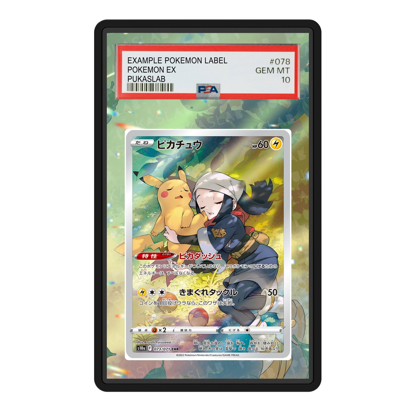 Pikachu TG05/TG30 Psa Slab Extended Art - Pukaslab