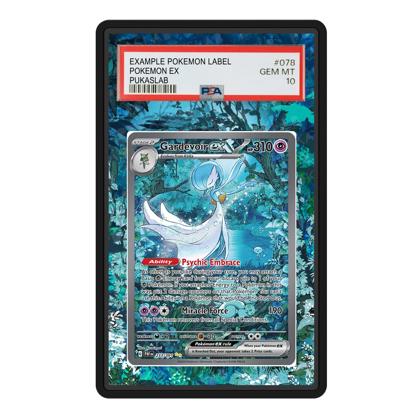 Gardevoir Ex 233/091 Psa Slab Extended Art - Pukaslab