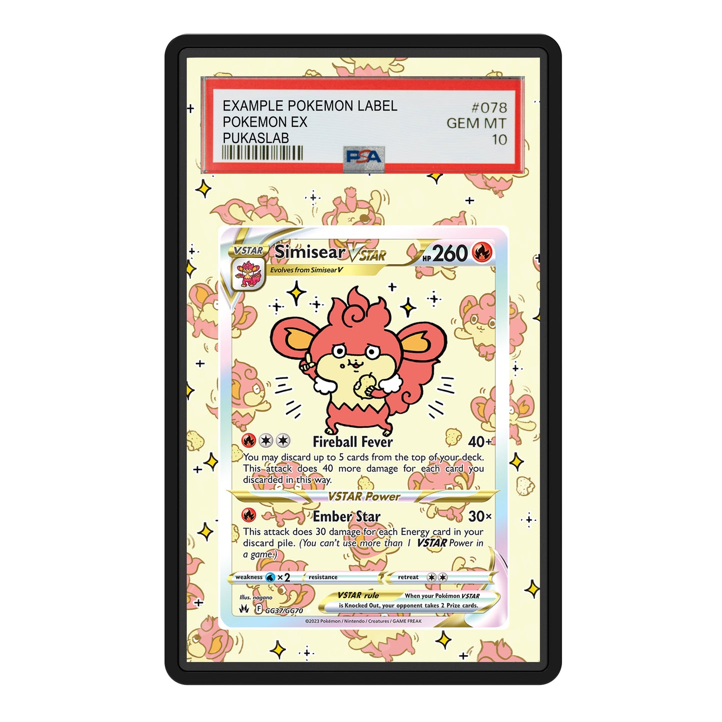 Simisear GG37/GG70 Psa Slab Extended Art - Pukaslab