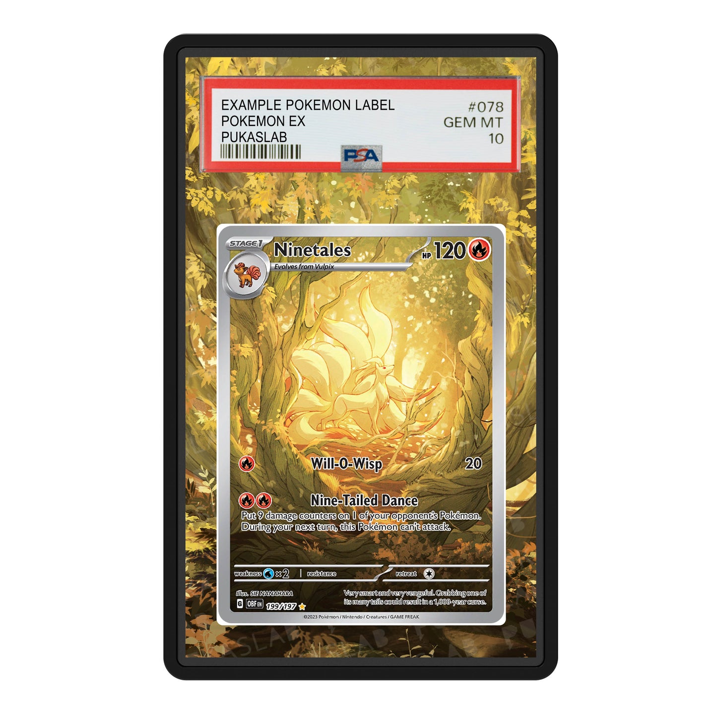 Ninetales 199/197 Psa Slab Extended Art - Pukaslab