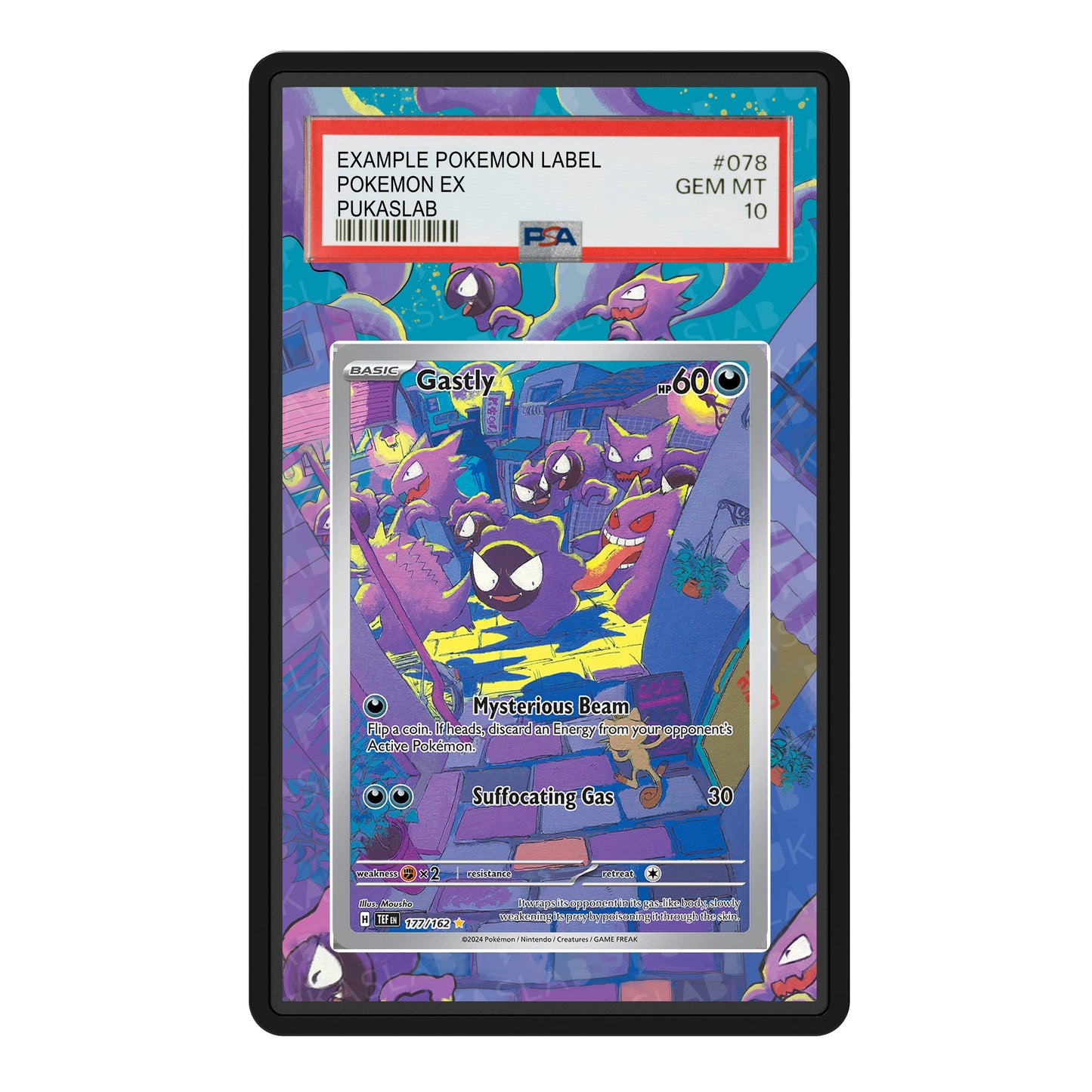 Gastly 177/162 Psa Slab Extended Art - Pukaslab