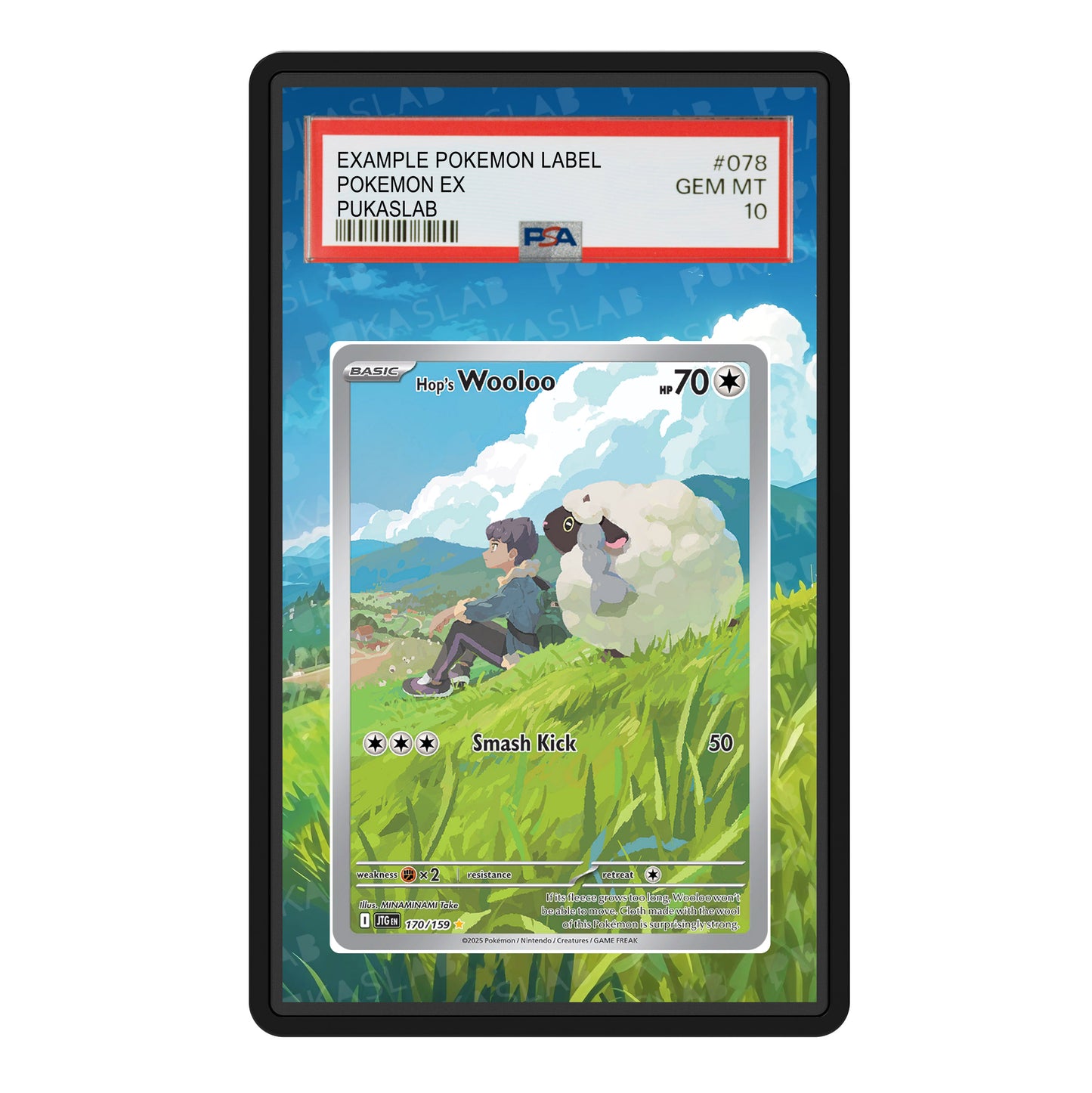 Wooloo 170/159 Psa Slab Extended Art - Pukaslab