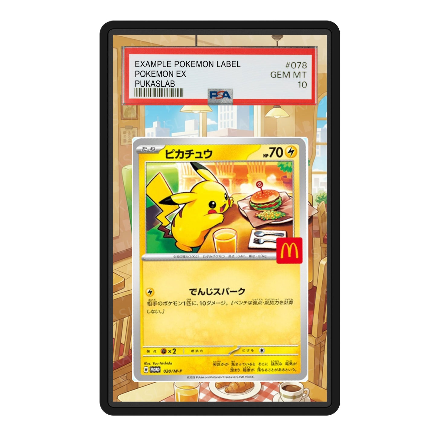Pikachu Mc Donald 020/M-P Psa Slab Extended Art - Pukaslab